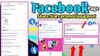 Weekly challenge Share Stars promotional post | Facebook earnings Share Stars promotional post