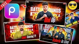 BGMI Live Stream Thumbnail Tutorial | How to make Gaming Thumbnail on Android