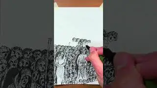 Memento Mori Timelapse drawing | Ossuary #inktober2025 #mementomori #ossuary #catholicart