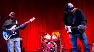Keith Blair on stage playing the blues in Lafayette LA