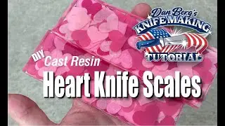 Resin Casted Paper Heart Knife Handles | BergKnifemaking Tutorial