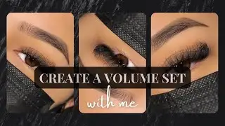 HOW TO CREATE A VOLUME LASH SET | With Music | Lash Tips For Lash Artists | How To Lash 🖤
