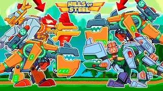 LEGENDARY TANK REX in 2 vs 2 FIGHTS ONLINE BATTLE MODE - Hills of Steel