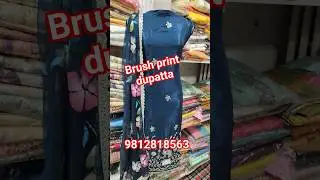 Organza fabric brush print dupatta #krishnacollection #fashion #youtubeshorts #trendingvideo #viral