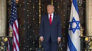 Donald Trump welcomes Benjamin Netanyahu to Mar-A-Lago
