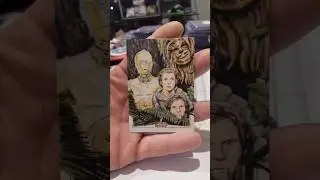 2025 Topps Star Wars Chrome sketchcard Return of the Jedi  #art #drawing #starwars #Chrome #Topps