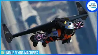 10 Unique Flying Machines You Must See [ Real life Iron Man Suit ]