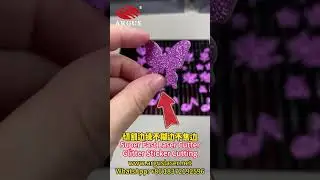 Super Fast Glitter Sticker Laser Cutter &ndash; No Burnt Edges, Clean Finish! #papercrafts #papercutting