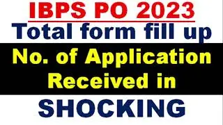 IBPS PO TOTAL FORM FILL UP 😱 SHOCKING DATA 2023 | IBPS PO TOTAL COMPETITION LEVEL & CUTOFF | #ibpspo