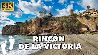 RINCON DE LA VICTORIA Malaga Spain,Costa del Sol  ► Walking Tour 4K ►