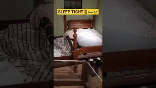 SLEEP TIGHT🪢🛏😲 #shorts #bed #vintage #antique #tightening #museum #history #sleep