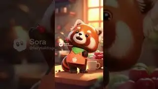 Red panda: Apple fact #cartoon #comedy #cooking #funny #facts