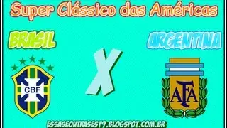 Brasil 2 x 0 Argentina - Super Classico das Americas 28-09-2011 - jogo completo