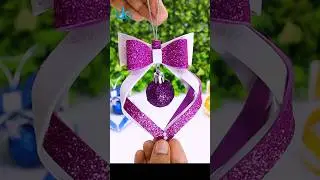 DIY Handmade Ball Ornaments For Christmas Tree Decorations🎄Holiday Crafts  #shorts #diy #christmas