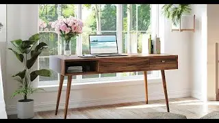 Soft Piano Music in a Sunlit Home Office │ Fresh, Calm Focus for Work & Study