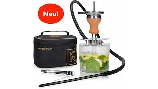 Aufbau Premium Mini Shisha Edelstahl YODA &ndash; Leichte Acryl Shisha To Go