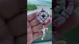 Мозаичный браслет из необычных бусин #handmade #fromangels #tutorial