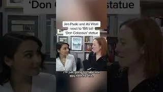 Jen Psaki and Ali Vitali react to 15ft tall &lsquo;Don Colossus&rsquo; statue