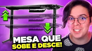 Mesa GAMER que SOBE e DESCE! 😱 Unboxing DT3sports F40