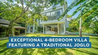 Breathtaking Villa Featuring a Traditional Joglo in Canggu Berawa, Bali for Sale