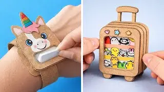🎨 SEVİMLİ MİNİ EL İŞLERİ 📦 Okul ve Daha Fazlası İçin Eğlenceli Kağıt ve Karton Fikirleri! 🌈