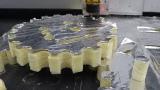 CNC Knife Cutter for Cutting Aluminum Foil Glass Fiber Cotton | Centrifugal Glass Wool Cutter