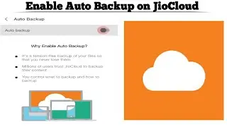How to Enable Auto Backup on Jio Cloud | Auto Backup Photos Videos Online | Techno Logic