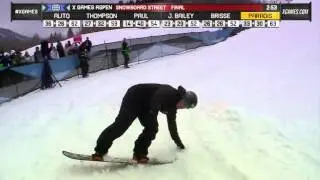 Louis-Felix Paradis Run 6 Men's Snowboard Street Finals - X Games