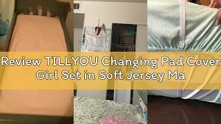 Review TILLYOU Changing Pad Cover Girl Set in Soft Jersey Material - Fits 32