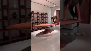 A dining table that looks like a flying saucer.#furniture  #diningtable #table #art #creativity