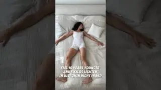 ✨ 2 minutes in bed: reduce swelling, boost lymph flow, glow with energy. #MorningRoutine #swelling