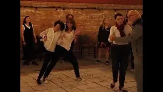 Birthday Circle dance for Janet, Linda and Nancy at Sactown Swings in May 2023