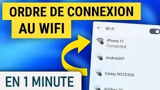 Modifier la priorit&eacute; des r&eacute;seaux sans fil WiFi