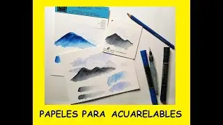 PAPELES PARA ROTULADORES  Y LÁPICES ACUARELABLES