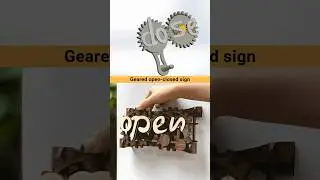 Geared open-closed sign board ✅