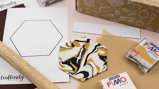 The Marbled Clay Coasters Craft Kit Tutorial | Craftiosity | Craft Kit Subscription Box