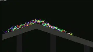 Escape the Collapsing Course - Survival Team Marble Race In Algodoo