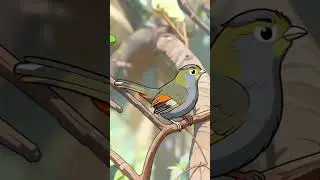 国家一级保护动物&mdash;&mdash;灰胸薮鹛#AI作品