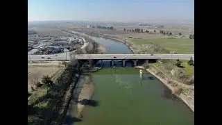 The Pineios River, Larisa - #greece #aerial #drone #dji #Mavic #travel