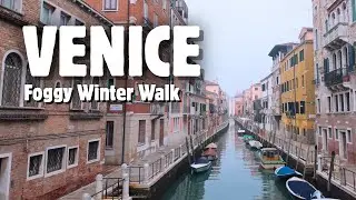 Venice Walking Tour in the Fog 🇮🇹 | What to See on a Misty Morning in Dorsoduro | 4K