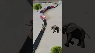Elephant 🐘 Baby is playing with Coconut 🥥 and the train is approaching fast #elephant