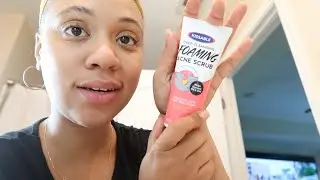 DOLLAR TREE DEEP CLEANSING FOAMING ACNE SCRUB REVIEW #dollartreebeauty
