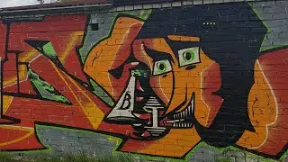 Graffiti on trane line Kirishi city - BradoStf