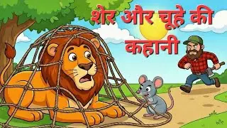 शेर और चूहा की कहानी | Hindi Moral Story for Kids