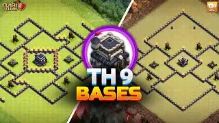 NEW! Town Hall 9 War and Trophy Pushing Base | TH9 Hybrid Base Layout's! Clash of Clans