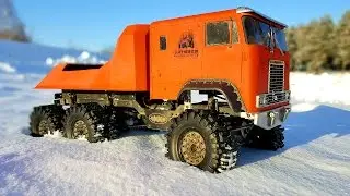 Радиоуправляемый грузовик  | Снежное приключение Globe Liner 6x6 (видео 1 из 3)