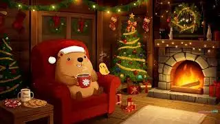 Snowy Capybara Lofi 🎅 Warm Christmas Music to Relax & Study