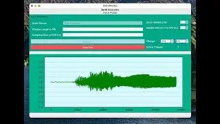 Real Time Voice Plotter using PyQt5 and QT Designer