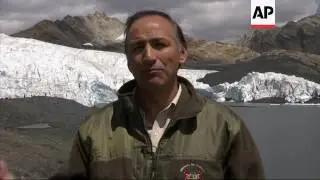 Melting glaciers in Peru may cause flooding