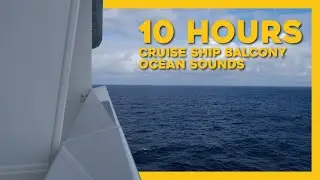 10 Hours of Cruise Ship White Noise | Icon of the Seas Balcony White Noise for Sleep